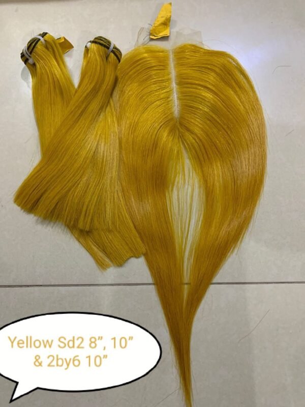 Yellow vietnamese Bone straight hair
