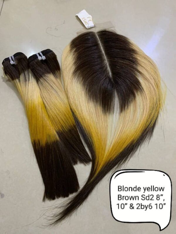 Luxurious Blonde Brown Vietnamese Hair
